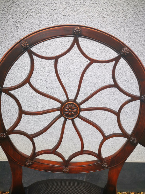 Image 1 of 5X Heppelwhite Style Spiderweb Chairs