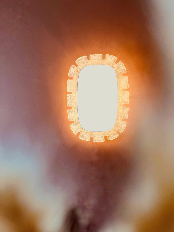 Image 1 of Miroir et éclairage Egon Hillebrand années 70