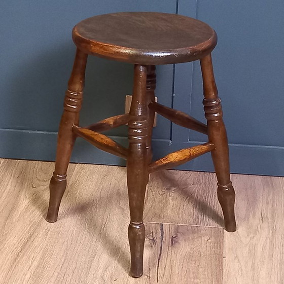 Image 1 of Antique Windsor (pub) stool