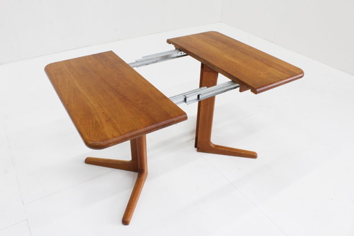 Vintage Danish Extendable Teak Dining Table 1960s