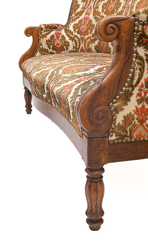 Image 1 of Walnut loveseat, 1930