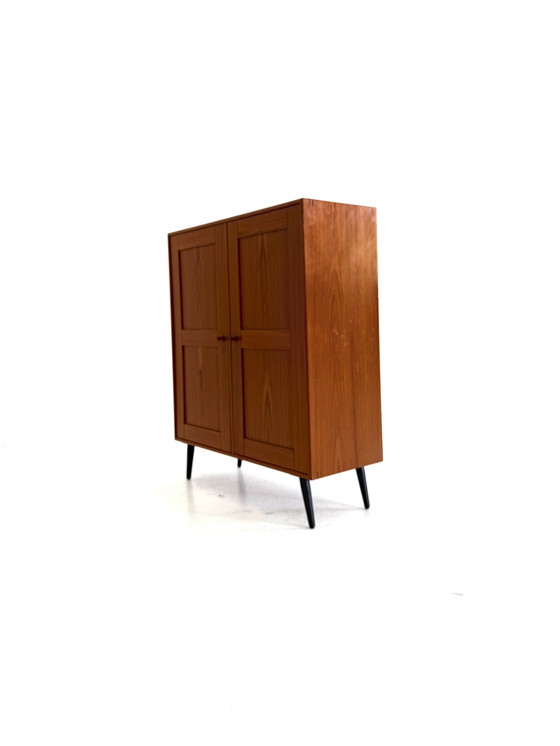 Armoire murale vintage danoise en teck, années 1960 – Armoires murales, Wood (photo 6 of 8)