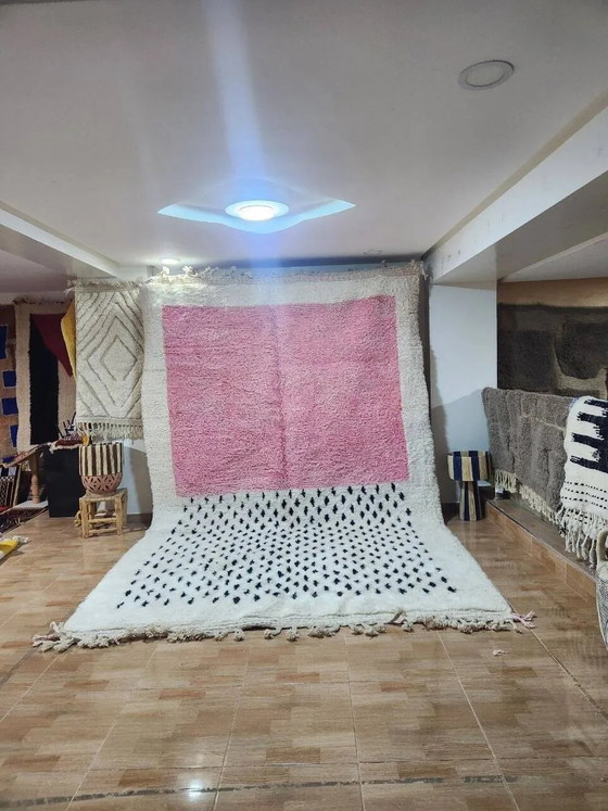 Authentischer Beniouarain Teppich 300x200 cm rosa und creme – Teppiche & Läufer, Wolle, Baumwolle (photo 3 of 3)