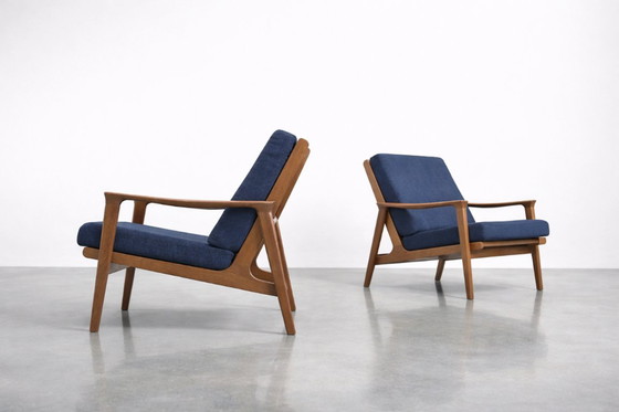 Image 1 of Vintage mid-century Australische moderne teakhouten bank en fauteuils van Parker Furniture, jaren 1950, set van 3