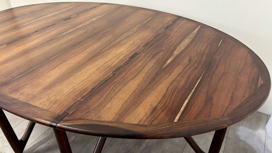 Image 1 of Table de salle à manger exclusive en palissandre Niels Koefoed