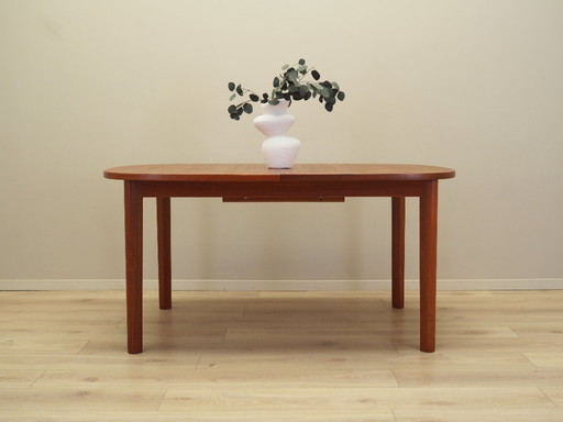 Tavolo in teak, design danese, anni '70, produttore: Farstrup Møbler