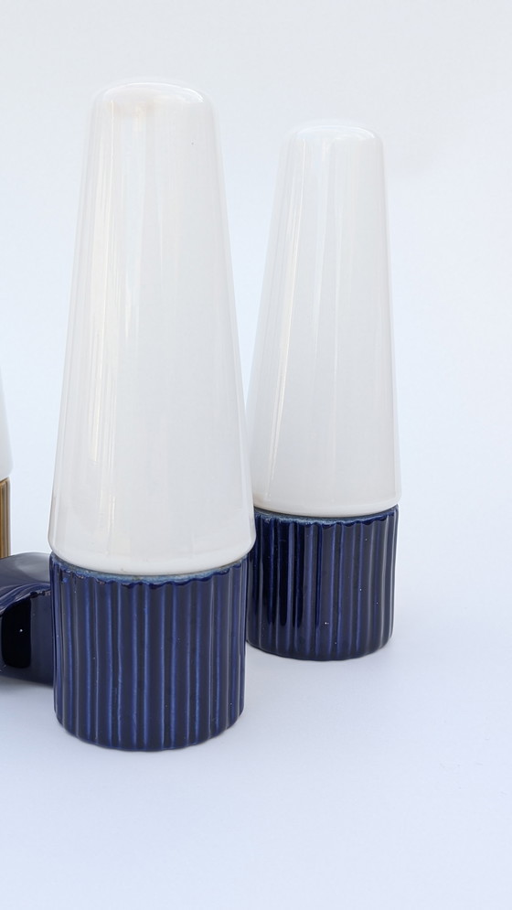 Image 1 of Wandlamp IFÖ 6020 en zeephouder in keramiek