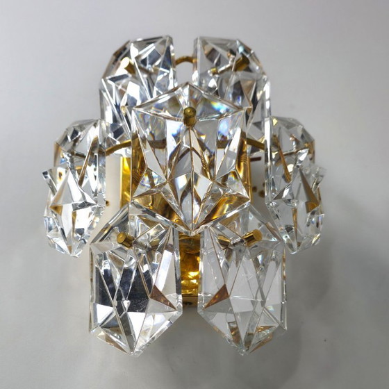 Image 1 of Kinkeldey wall lamps set of 2, 70s mid-century gilded glass