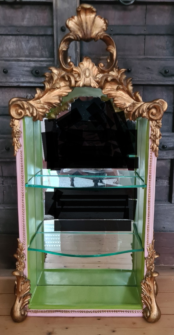 sierlijke vitrine – Spiegelburg, Vitrinekasten, Glass, Gold (photo 12 of 13)