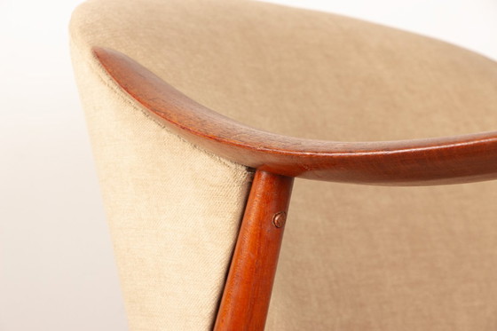 Image 1 of Pair of Scandinavian armchairs in teak and fabric, new Tyrol model by Gerhard Berg for Westnofa 1960.