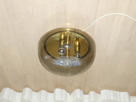 Kaiser Ceiling Light Plafonier Sconce Smoked Glass Brass – Kaiser Leuchten (photo 7 of 18)