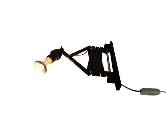 Image 1 of Scissor lamp | Harmony lamp | wall lamp | vintage | Teak | 70's |.