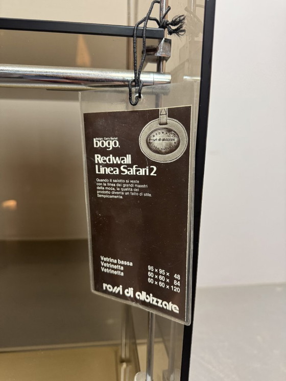 Image 1 of Mid-Century Italian Design 'Bogo' Vetrinetta Showcase Cabinet Designed by Carlo Bartoli for Rossi di Albizzate, Italy 1970s. 