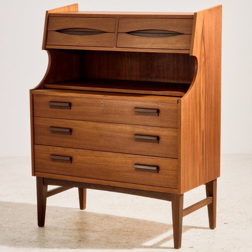 MK11155 Scrivania in teak restaurata