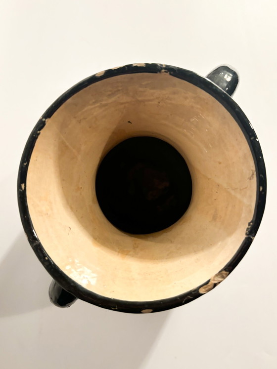 Vase en céramique peint à la main Molaroni des années 1940 – Ceramic (photo 10 of 12)