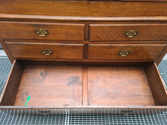18th century, English sideboard cabinet. Antique cabinet, Wood, Brown (photo 15 of 15)