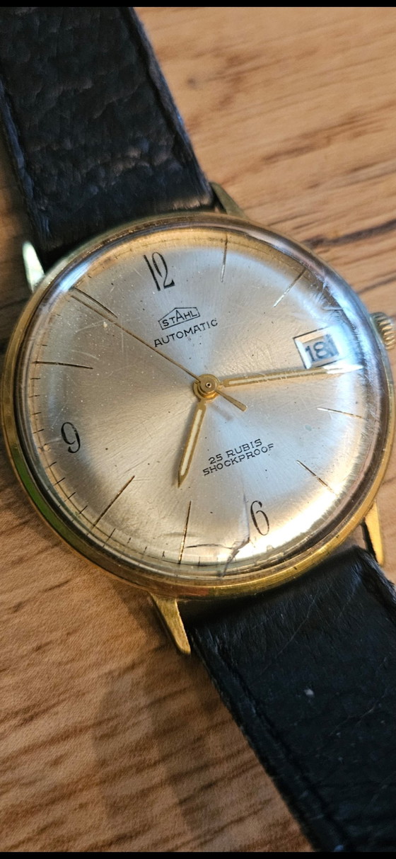 Stahl - Anker, Automatic, Orologio da polso, 25 Rubini, Shockproof, anni '60. – Prodotti per la manutenzione (photo 7 of 8)