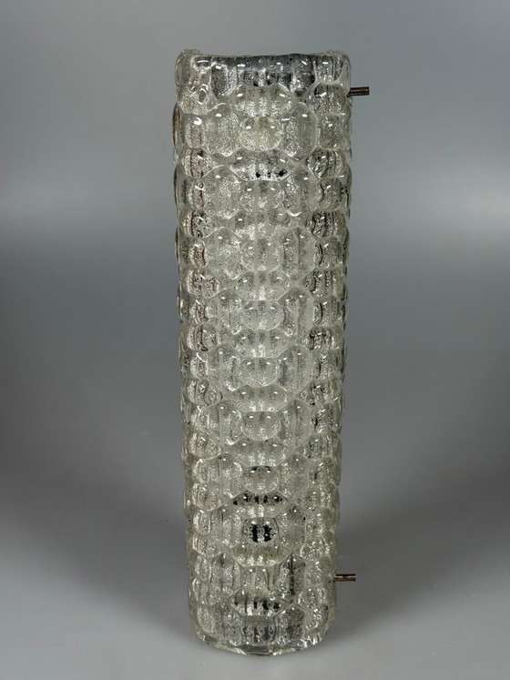 Image 1 of 60er 70er Jahre Wandleuchte Wandlampe Wall Sconce Eis Glas Space Age Design