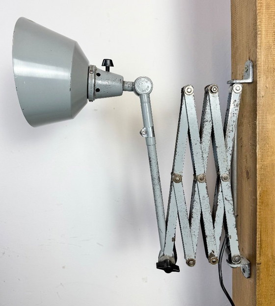 Image 1 of Industrial Scissor Wall Lamp by Curt Fischer for Midgard, 1930s