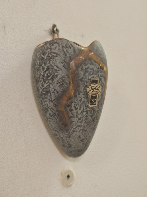 Image 1 of Vintage Jasba Wall Vase Wall Flower Pot Flower Pot