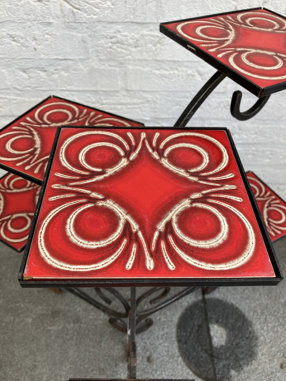 Image 1 of Tavolo in ghisa vintage con 6 ripiani