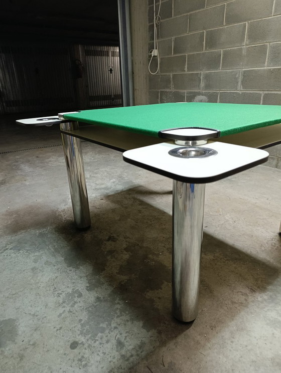 Mesa de póker Zanotta (diseñada por Joe Colombo, 1968) – Mesas de comedor, lamine (photo 5 of 7)