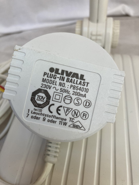 Image 1 of Paire de lampe Finlandaise LIVAL SENIOR année 80 beige et blanc 