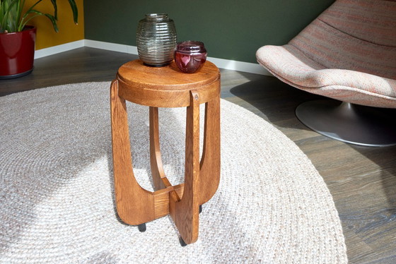 Image 1 of oak side table Amsterdam School