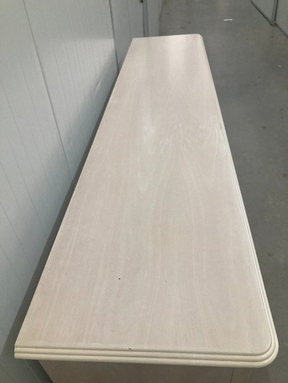 Image 1 of Vintage zacht zalm dressoirkast, jaren 80, art deco elementen