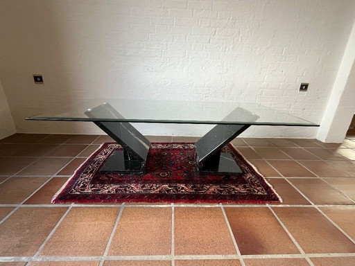 Design Icon: Cattelan Italia Coffee Table – Travertine & Crystal Glass