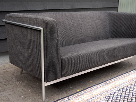 Image 1 of Harvink Mr Blues Design canapé | 2,5 places | velours côtelé noir