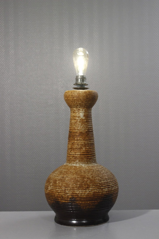 Image 1 of Very large floor lamp base in vintage 1970s ceramic design