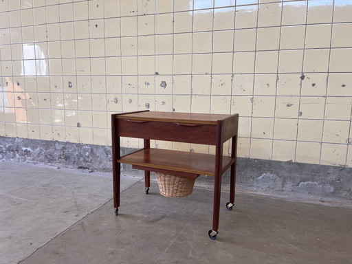 Vintage Scandinavian side table in teak