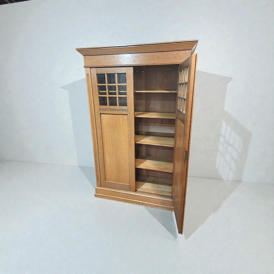 Image 1 of Antiker Art-Deco-Schrank, Amsterdamer Schulschrank