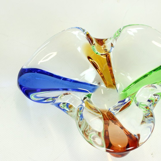 Image 1 of Design Art Rhapsody Collection Glass Bowl By Frantisek Zemek, Czechoslovakia 1960s