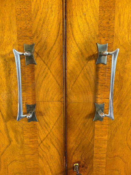 Image 1 of Art Deco Vintage Fitted Wardrobe by Golden Key Furniture Circa 1930–1940  A stunning Art Deco vintage fitted wardrobe by Golden 