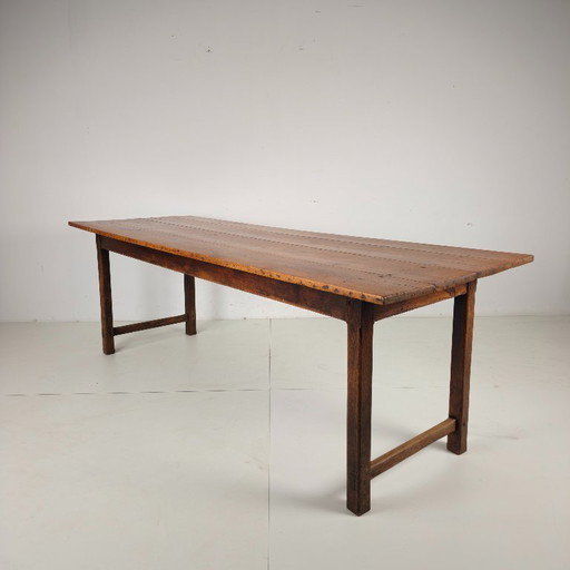 French farmhouse-style dining table from the late 19th century