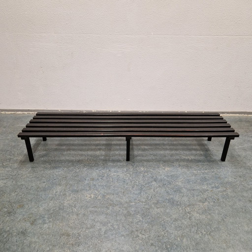 Vintage Lattenbank aus Teakholz, 1960er/1970er Jahre