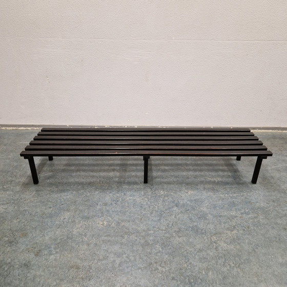 Image 1 of Panca vintage a doghe in legno di teak, anni '60-'70