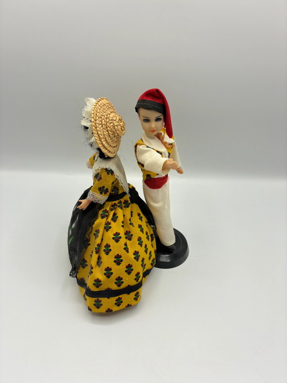 Provence Folk Dolls Couple - Vintage Regional Costume – Decorative Objects, Textile (photo 3 of 3)