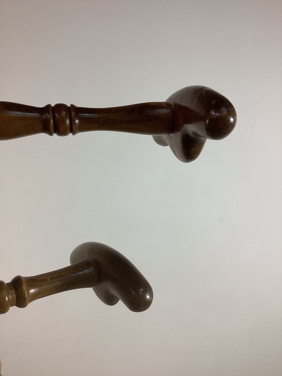 Image 1 of Appendiabiti antico vintage in legno tornito