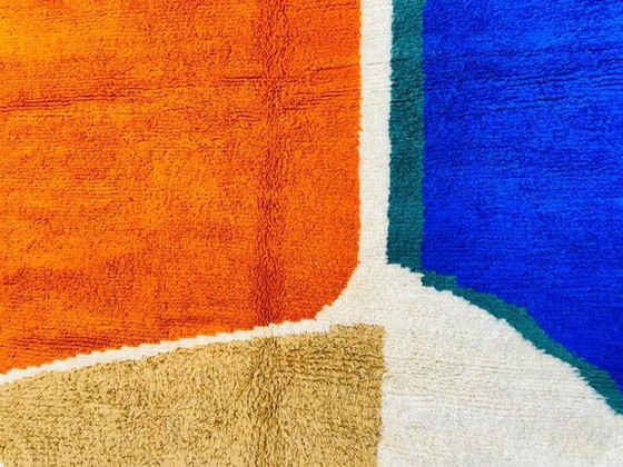 Image 1 of Tapis en laine pure fait main traditionnelle länge 2/3 m