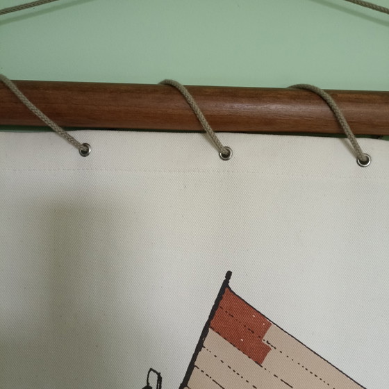 Image 1 of High-Quality Vintage Maritime Wall Hanging – Thonier d’Étel – Blaudeau S.A.