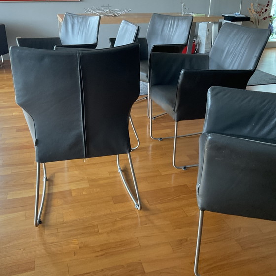 6 Leather Dining Chairs by Bert Plantagie (photo 9 of 10)