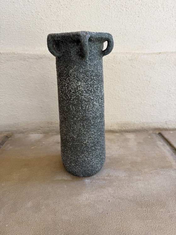 Image 1 of Textured vintage ceramic vase – Brutalist design from the 1970s
