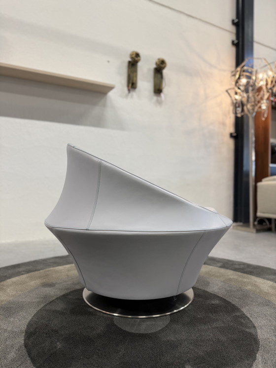 Image 1 of Leolux Ophelia Fauteuil pivotant Cuir Bimardo