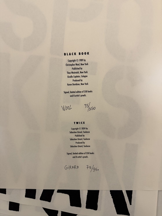 Image 1 of CHRISTOPHER WOOL GIRARD SEBASTIEN LITHOGRAPHY STREEART KAWS INVADER OBEY Set2