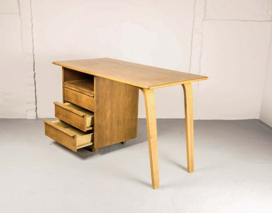 Image 1 of Cees Braakman Mid-Century Dutch Design EE02 Oak Desk for Pastoe. The Netherlands, 1950s.