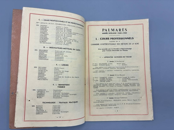 School of Weaving and Textile Industries of Lyon – Prize Giving of July 11, 1950 – Filing cabinets (photo 4 of 4)