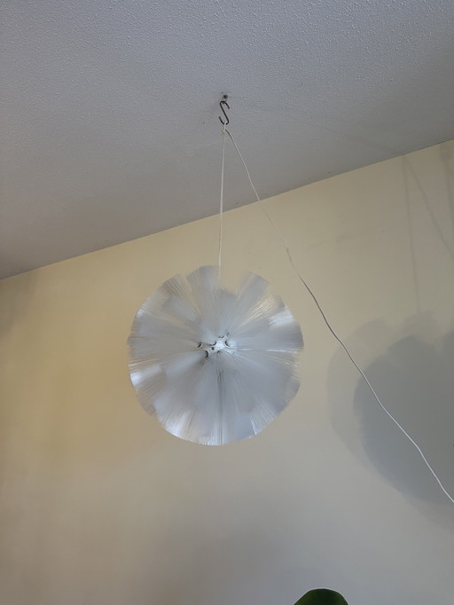 IKEA STRÅLA Glasfaser-Pendelleuchte aus den späten 1990er / frühen 2000er Jahren.